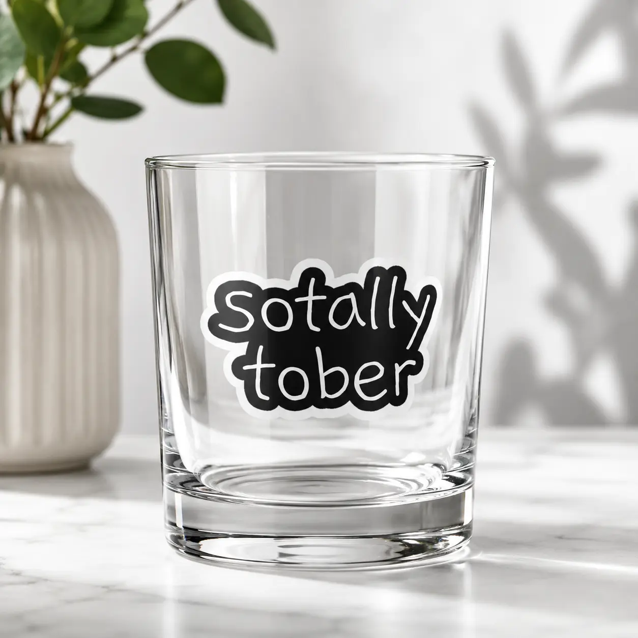 Sotally Tober Custom Printed Beer Glass, Personalized Pint Glass, Stemless Wine Glass, Funny Drinking Glass, Custom Name Glass, Personalized Gift Glass, Beer Glass, Wine Tumbler, Graphic Printed Glass Cup