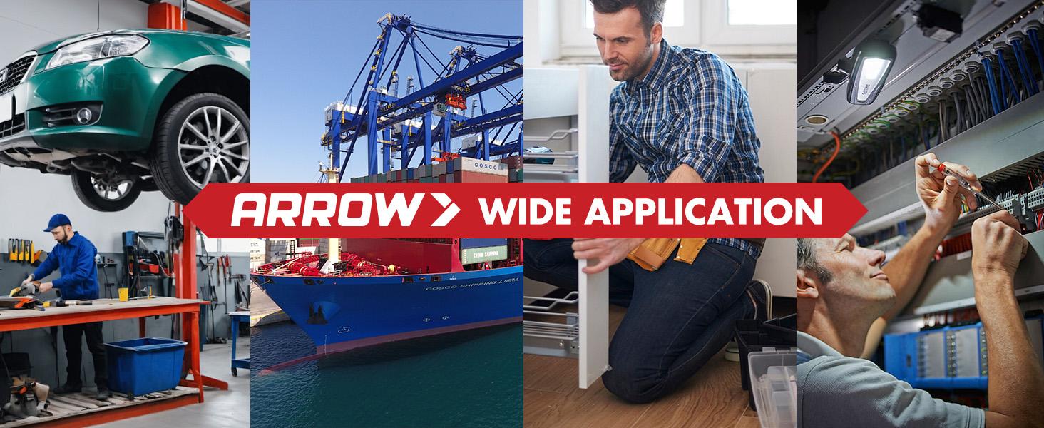 Arrow Rivet Nut Kit, 200pcs SAE High Carbon Steel Zinc Plated Rivnut Assortment Kit, Flat Head Threaded Insert Nutserts(#6-32, #8-32, #10-24,1/4"-20, 5/16"-18, 3/8"-16)