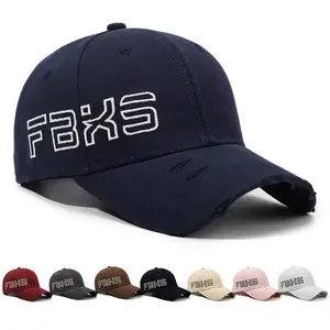 Embroidered Letter Baseball Cap Hard Top Outdoor Sun Hat Casual Fashion Men And Women Curved Brim Face Show Small Duckbill Cap