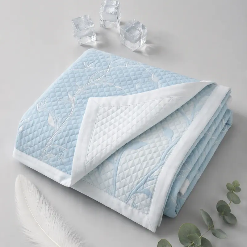 JOYFINITY Cooling Blanket for Hot Sleepers Midweight Summer Cold Blankets for Sleeping Midweight Breathable Blanket Easy To Clean Portable