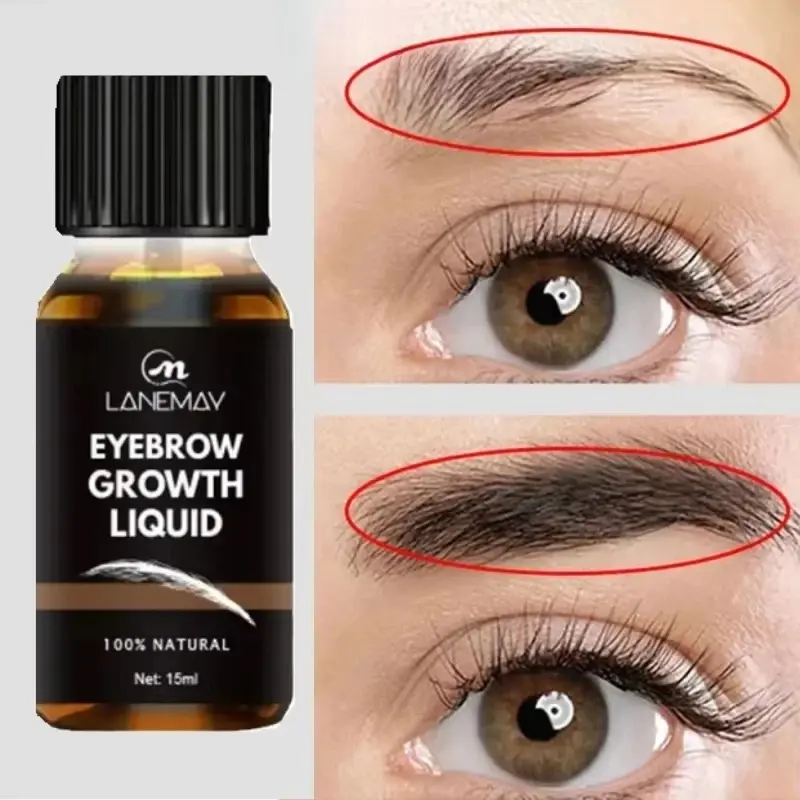 Eyelash Growth Lotion, Eyelash Enhancer, Natural Eyebrow Serum, 3D Volume, No Tweezing Required, Easy Application, for Women & Men, Everyday & Special Occasions