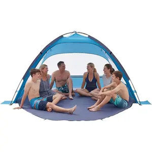 VEVOR Beach Tent Sun Shelter for 8 Person, UPF 50+ Protection, Portable Sun Shade Beach with Carrying Bag Sand Pockets, Lightweight and Easy Setup Beach Umbrella for Camping Fishing Outdoor PicnicVEVOR Super Brand Day