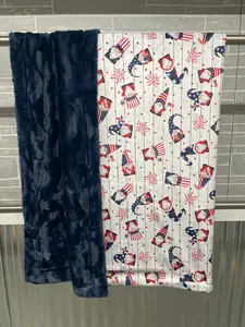 Adult Patriotic Gnomes/ Navy Hide