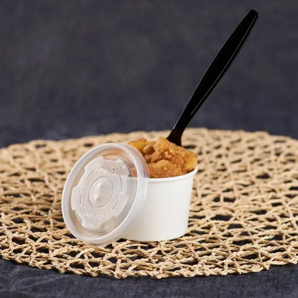 [1,000 ct] 4 oz Food Container Lids | PP | 76 mm