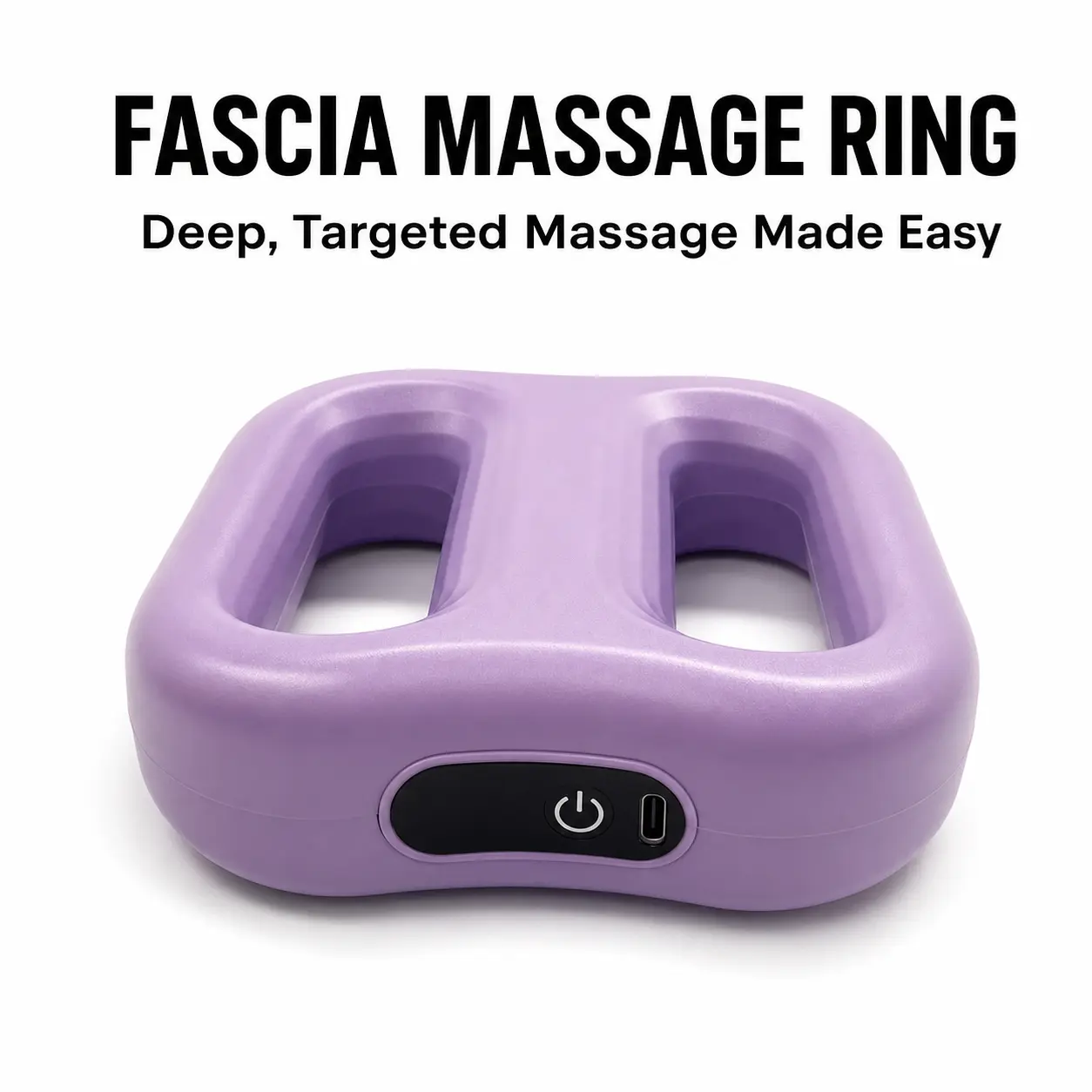 Fascia Ring Muscle Recovery Device, Wearable Deep Tissue Massage Tool with Adjustable Intensity, Hands-Free Cordless Body Massager for Back, Waist, Legs, Arms & Full Body Relaxation