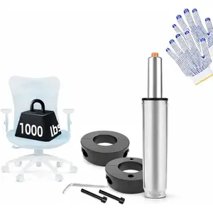 Office Chair Cylinder Replacement with  - Class 4 Heavy Duty Office Chair Gas Lift Cylinder, Universal Fit Gas Cylinder for Office & Desk Chairs