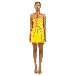 Amalfi Yellow Pixi Dress