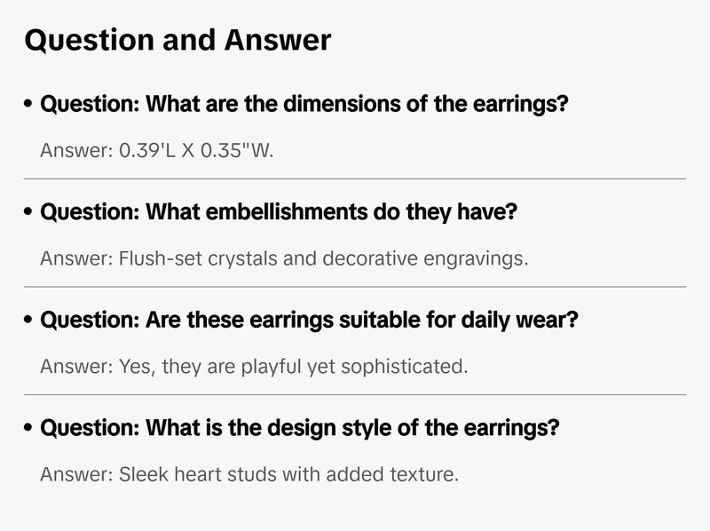 KENDRA SCOTT HOLLAND HEART STUD EARRINGS