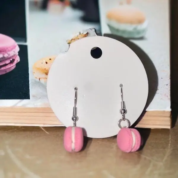Strawberry Shortcake Macaroon Dangles