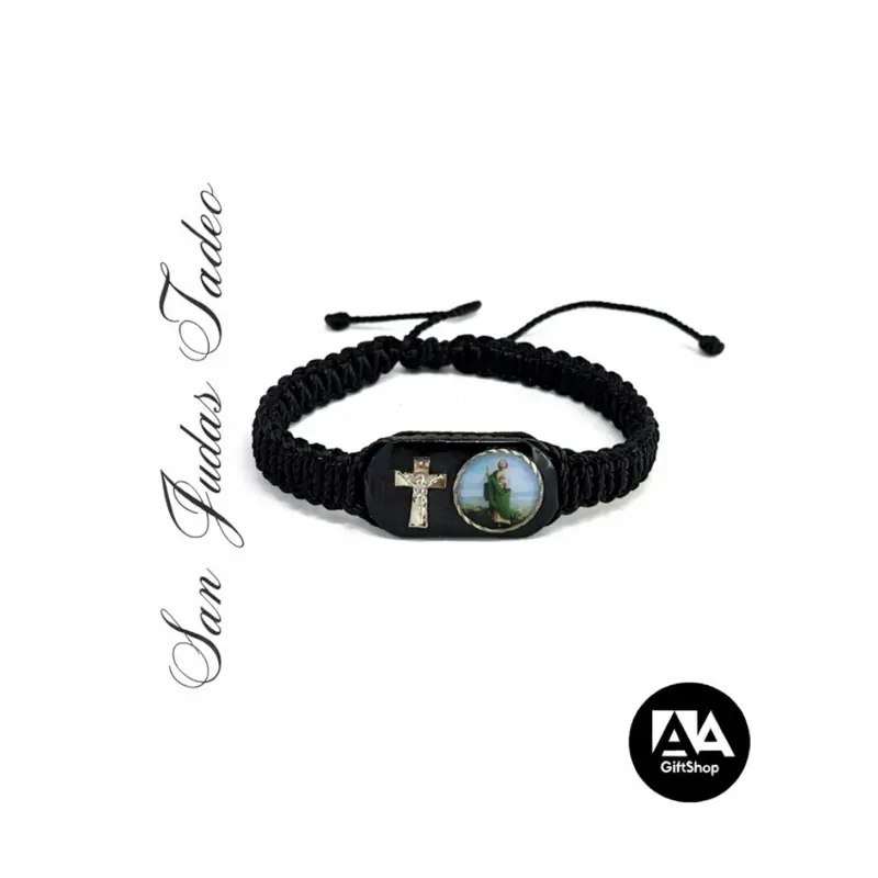 Large St Jude Knotted Rope Bracelet