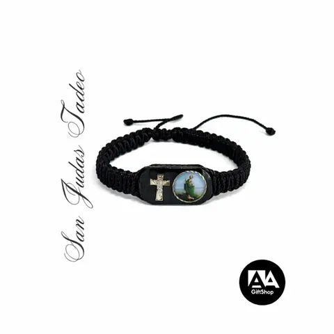 Large St Jude Knotted Rope Bracelet