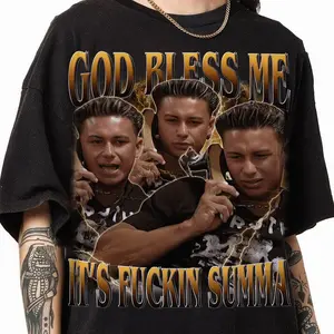 God Bless Me Its Fckin Summah Shirt, Funny Summer Tee For Party Lovers, Humorous Beach Vibes Graphic Shirt, Unisex Sweater Pullover Tee