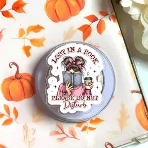 Lost in a Book Phone Grip, Cute Reading PopSocket, Book Lover Phone Stand, Funny Bookish Phone Grip, Custom Book Phone Accessory