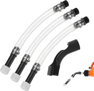 Gas Can Hose, Racing  Jug Hose with Bender, for 3/5/5.5 Gallon Gas Cans,Vp  Jug, Gas Can Spout Replacement with Upgraded Filler Design(3 Hoses & 1 Bender, 1 inch, 26 mm)