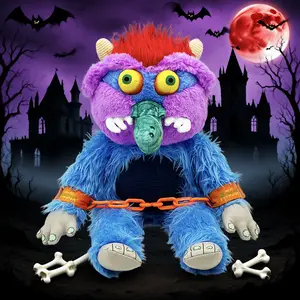 My Pet Monster 80s Retro Plush Toy - 31cm Large Stuffed Animal for Nostalgic Gifts & Halloween Christmas