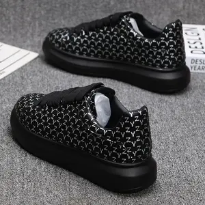 High quality men's sports shoes without shoelaces, women's white shoes, closed sports shoes