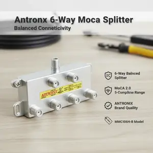 ANTRONIX 6 WAY BALANCED MoCA 2.0 COMPLIANT 5-1675 MHz - MMC1006H-B