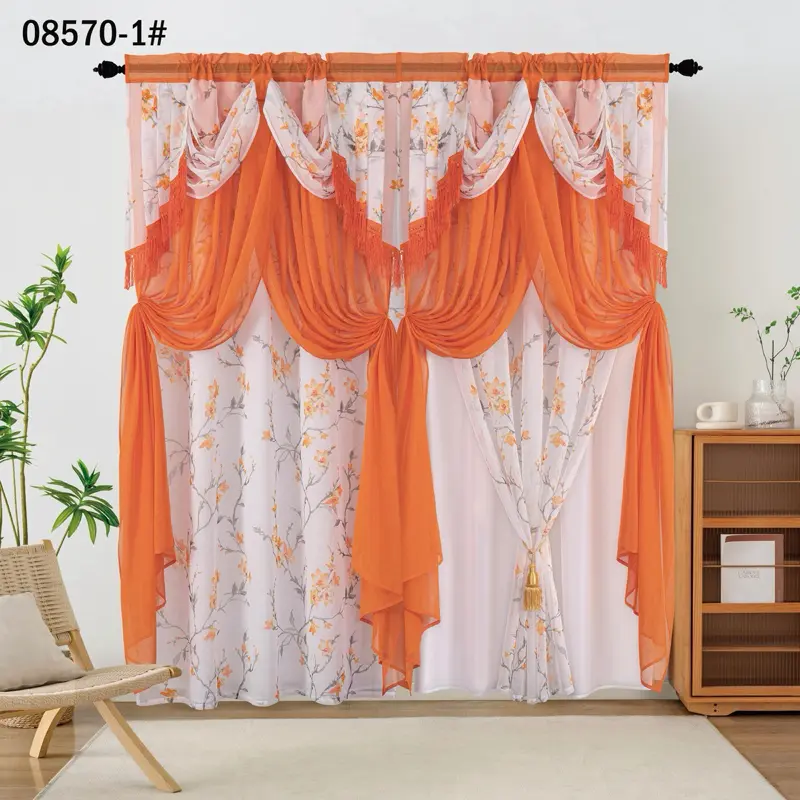 Rido Detaye Curtain Set, 12 Pairs in 3 Different Colors Rido Detaye Curtain Set, 12 Pairs in 3 Different Colors
