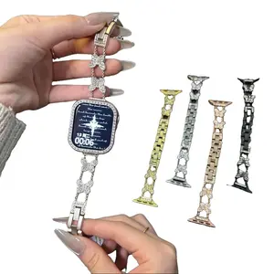 Bling Butterfly Rhinestone Apple Watch Band for Women – Y2K Aesthetic Sparkly Diamond Strap, Adjustable Luxury Replacement Bracelet Compatible with Apple Watch for Party, Daily Wear & Gifts