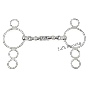 Waterford Mouth 3 Ring Dutch Gag Horse Bit Snaffle All sizes Stainless Steel