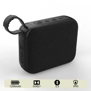 IPX5 Waterproof 1200mAh Bluetooth Speaker with 360° Surround Sound, TF Card & USB Playback - Portable Wireless Outdoor Party Speaker