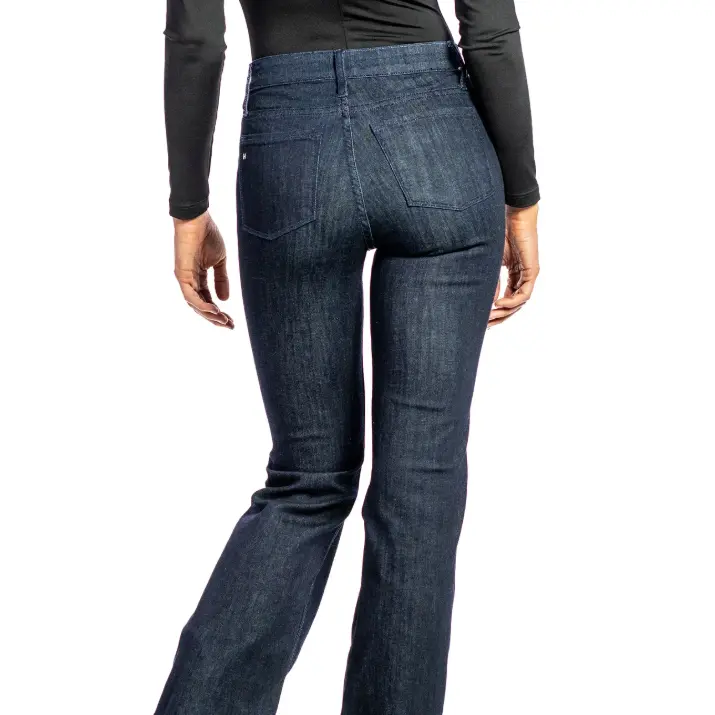 BELLA : Trouser Flare (Midnight) Navy Stitch Haala Denim