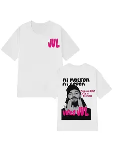 Y2k Hip Hop T-shirt 2026 French Rap Singer JUL Fashion Pattern Printed T-shirt Casual Aesthetic Fashion T-shirt Suitable for Men and Women
