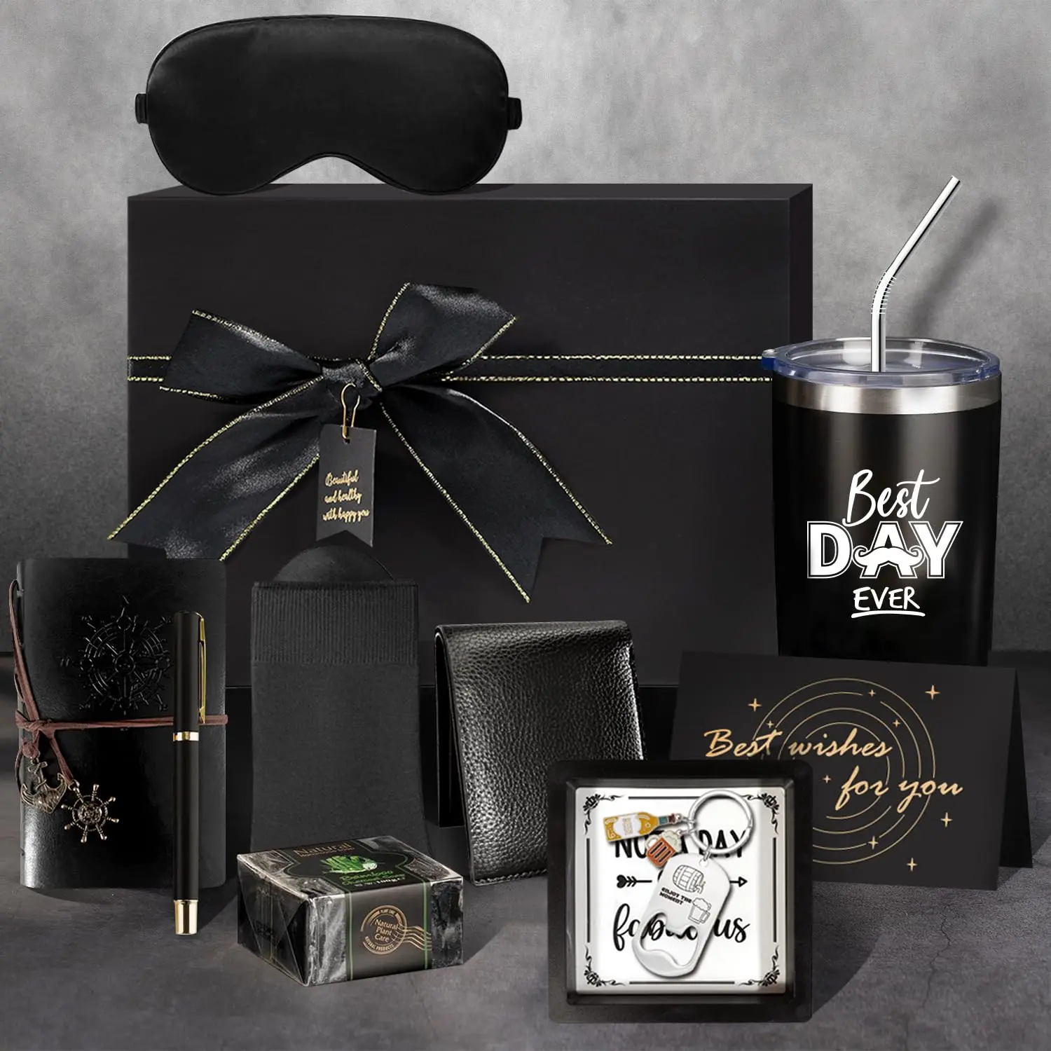 for men birthday ,godfather  basket for men, care package  Father Birthday Presents for Dad Husband Boyfriend  uncle husband Christmas gifts male