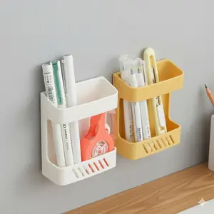 No-Hole Wall Mount Organizer Box, Multi-Function Phone Stand Holder, AC Remote Control Shelf with Detachable Anti-Slip Design. Damage-Free for Wall Use in Home Office, Dustproof & Secure Mounting Storage Solution.