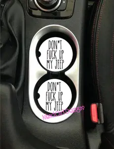 Don't Fuck Up My Jeep Ceramic Car Coasters