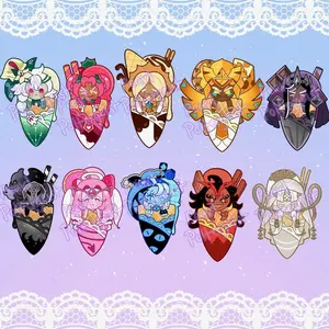 10 Ops (NOT COMBO) CR Kingdom Cookies Ice Cream Cones Double Sided Acrylic Keychain
