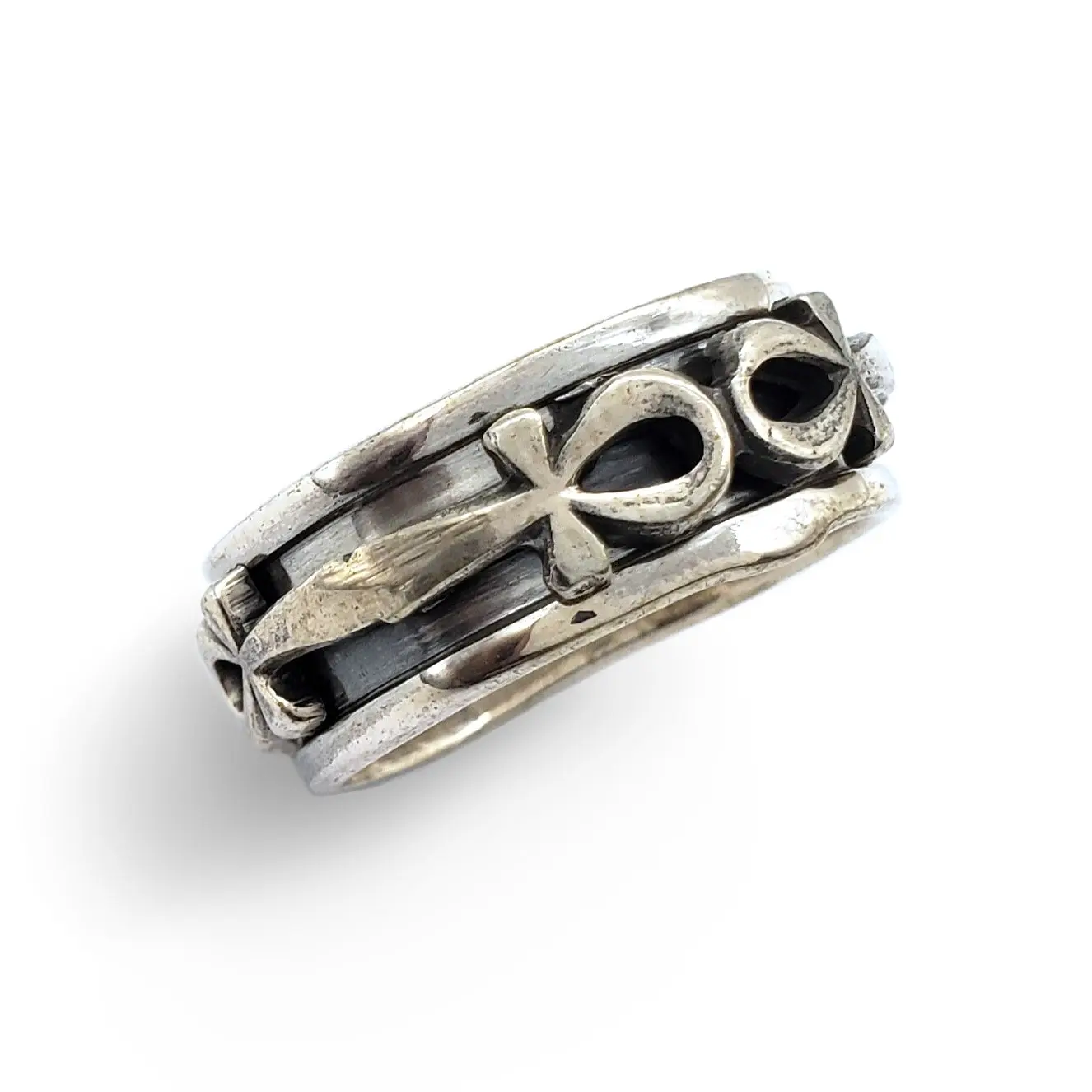 Egyptian Ankh Spinner Ring- Made in Egypt