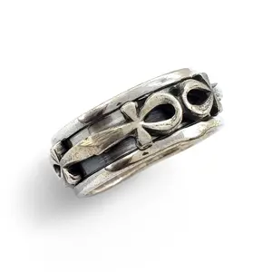Egyptian Ankh Spinner Ring- Made in Egypt