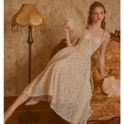 Vivienne Lace Fringe Dress Jaded London - TikTok Shop