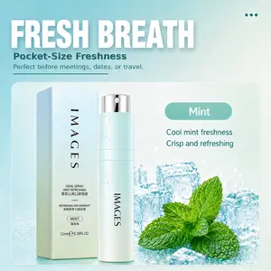 DrWhiten Probiotic Oral Spray 11ml - Fresh Breath Anytime & Oral Care, Sugar-Free, Portable, Long-Lasting Freshness Daily Mint Mint Peach