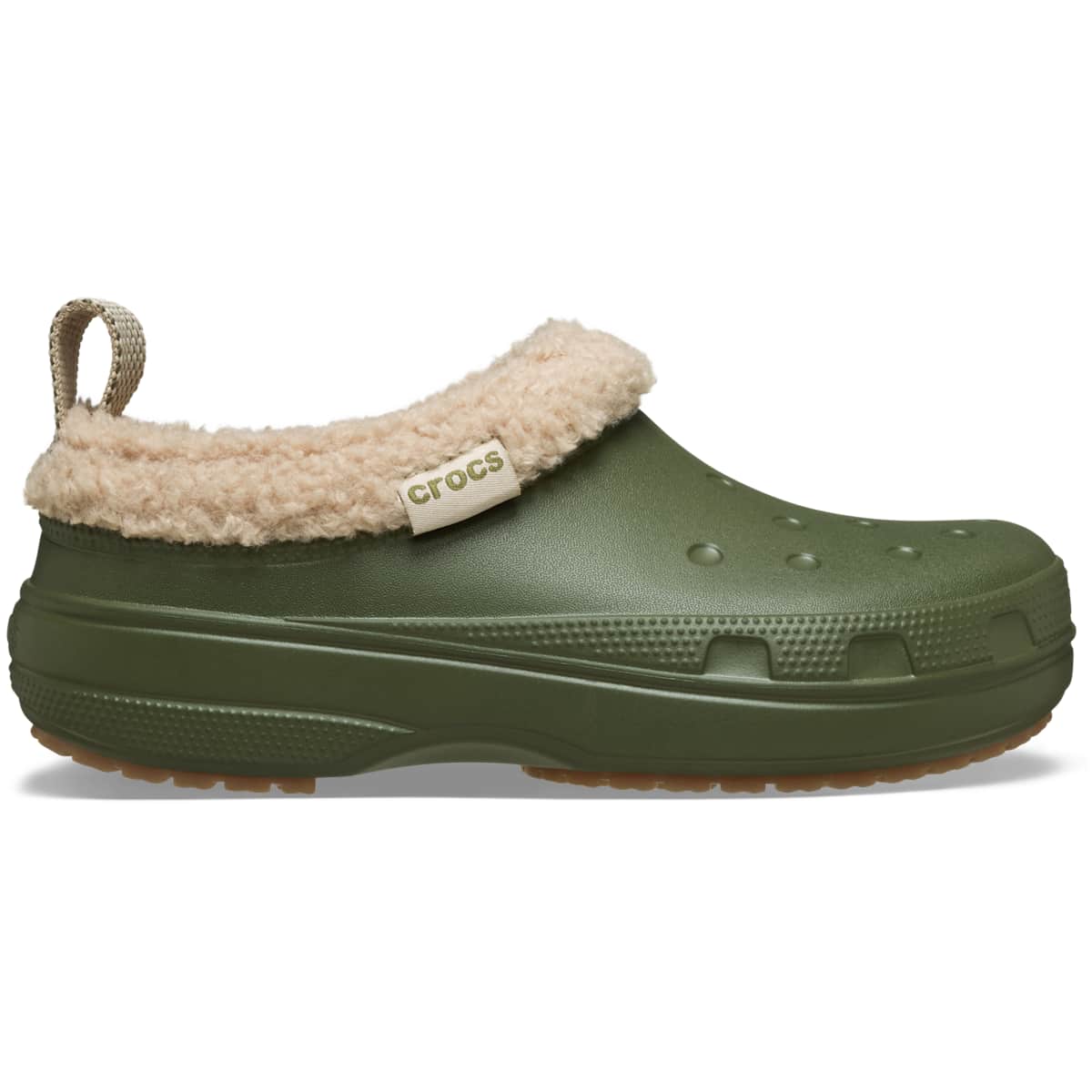 Crocs Adult Classic Lined Shorty Clogs, Fuzzy Slippers