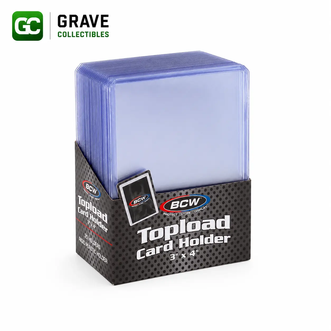BCW 3x4 Standard Trading Card Toploader, 25-Count Pack BCW 3x4 Standard Trading Card Toploader, 25-Count Pack