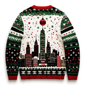 Ugly Christmas Sweater for Family Gathering & Holiday Parties | Times Square Ball Theme, Funny & Festive Gift for Men, Women & Kids
