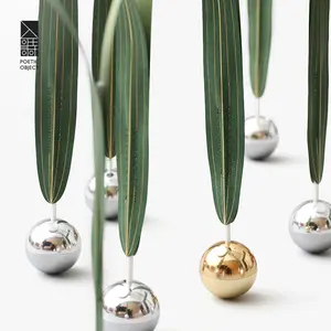 Aesthetic "Dancing Wind" Zen Diffuser  Roly-Poly Aromatherapy Desk Decor Interactive Wobbly Grass Diffuser | Stress Relief Minimalist Room Decor Waterless Essential Oil Diffuser Set | Gold Silver Tumbler Aesthetic Scent gift for him/her