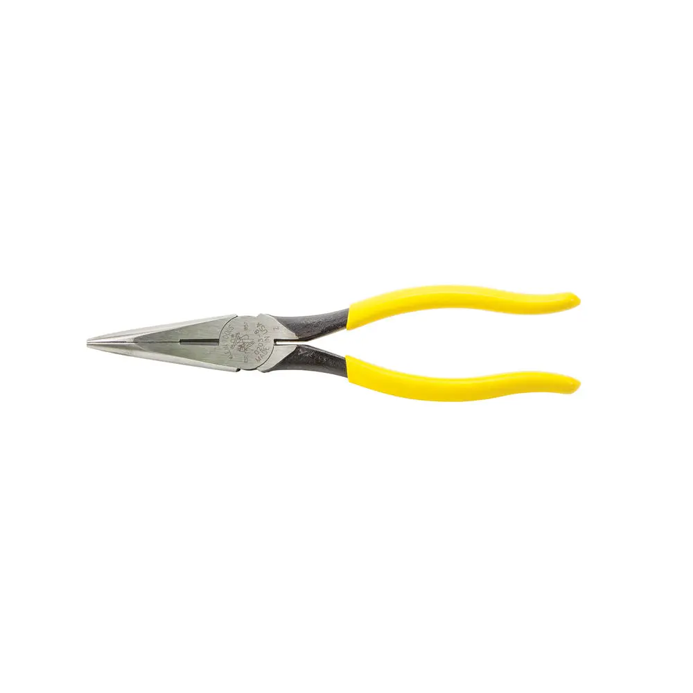 Klein Tools D203-8 Needle Nose Side Cutters, 8-Inch Alligator Pliers with Extended Handle