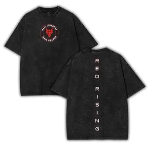 HaII Libertas! H@il Reaper! Vintage Red rising Oversized T-Shirt Themed, Red Rising Book Graphic Tee Washed Heavy Cotton Tshirt, red rising merch, Unisex Booktok Gift