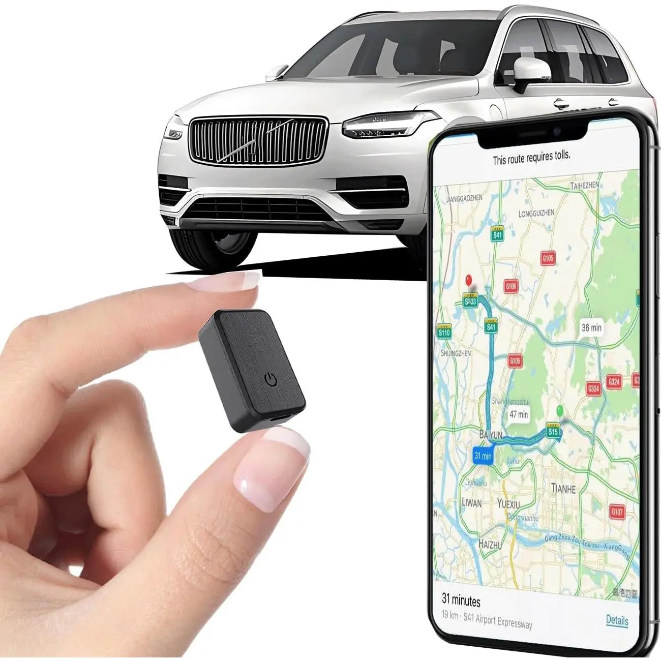 Mini gps tracker for vehicles no subscription car gps tracker portable real time magnetic gps tracking device for cars full global coverage location tracker for kidstruckspersonno monthly fee
