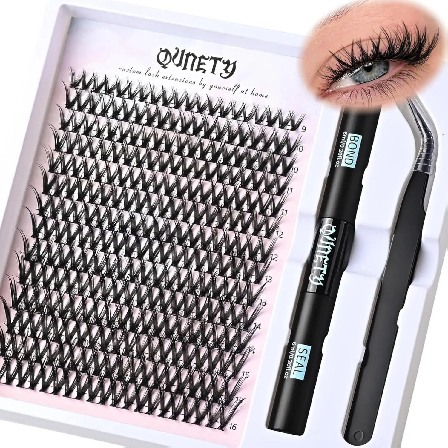 Lash Clusters DIY Lash Extension Kit Wispy Eyelash Clusters Individual Eyelashes Cluster Natural Eye Lash Clusters Kits Fairy Mink Lash Clusters (Butterfly DIY Lashes Kit)