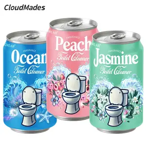（Don’t Drink!) CloudMades Beverage Can Toilet Bowl Cleaner – Septic Safe Toilet Tablets in Bottle, 3 Scents (Ocean, Jasmine, Peach), Automatic Long-Lasting Toilet Cleaner, Powerful Stain Remover & Deodorizer