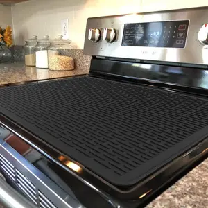 【Versatile Fit】Silicone Electric Stove Top Cover Mat– Non-Slip Protector, Heat Resistant Glass Cooktop Cover, Flat RV Range Stovetop Protector, Extra Large Silicone Dish Drying Mat, Kitchen Accessories, Appliances,2025 Kitchen Gadgets-Labor Day Gifts