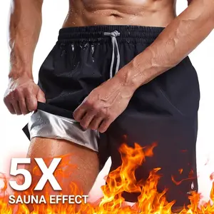 HOTSUIT Mens Sauna Shorts Sweat Sauna Pants Gym Exercise Sweat Sauna Suit Workout Shorts Outdoorfun