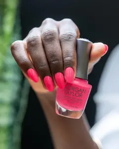 Morgan Taylor Pink Flame-ingo - Bold Premium Pink Creme, Professional Lacquer, Vibrant, Chip-Resistant, Fast-Drying, Long-Lasting, High-Shine, Perfect for Manicures & Pedicure, 15mL.