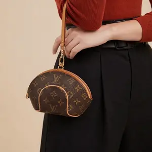 Pre-owned Louis Vuitton Canvas Clutches & Wristlets Monogram Mini Elipse Wriselet