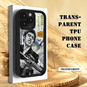 Creative Scar Face Painted Pattern Case for iPhone 17 Air 16 15 14 Pro Max 13 12 11 X XS Plus,Samsung S25,S24,S23,S22,Ultra Plus FE Shockproof Drop Protection Rugged Durable Silicone Cover  Protective Smartphone