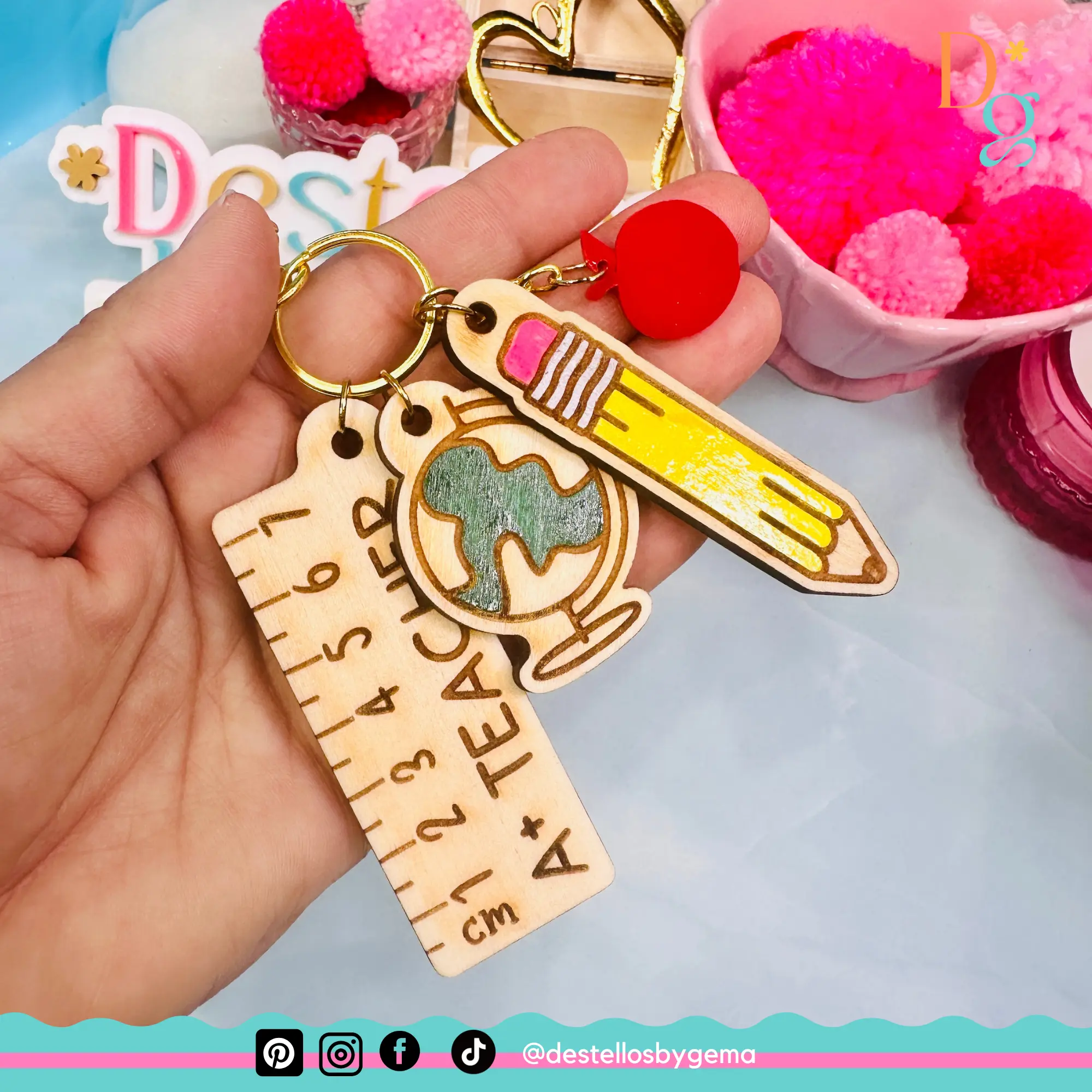 Personalized Teacher Keychains